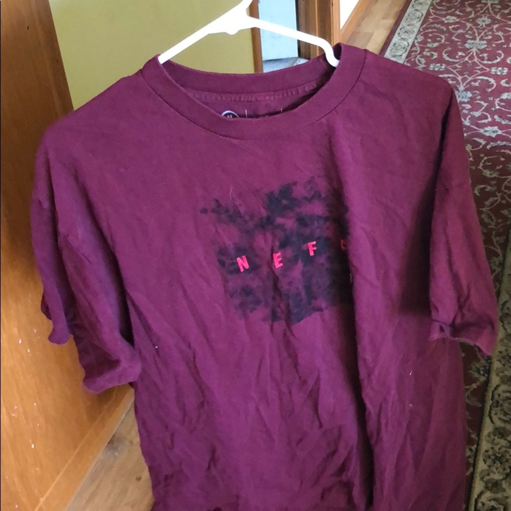 Neff maroon shirt